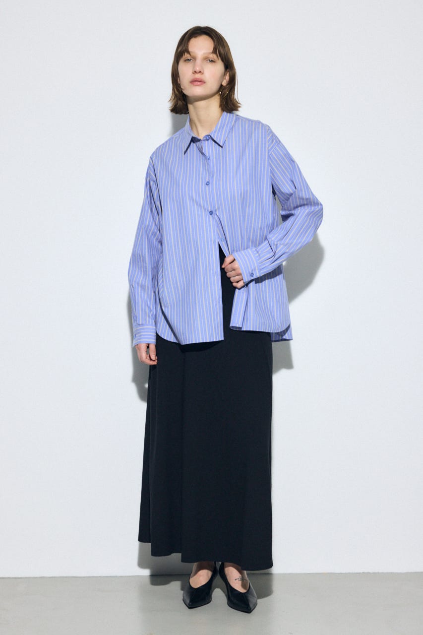 フレアニットロングスカート BLK FREE