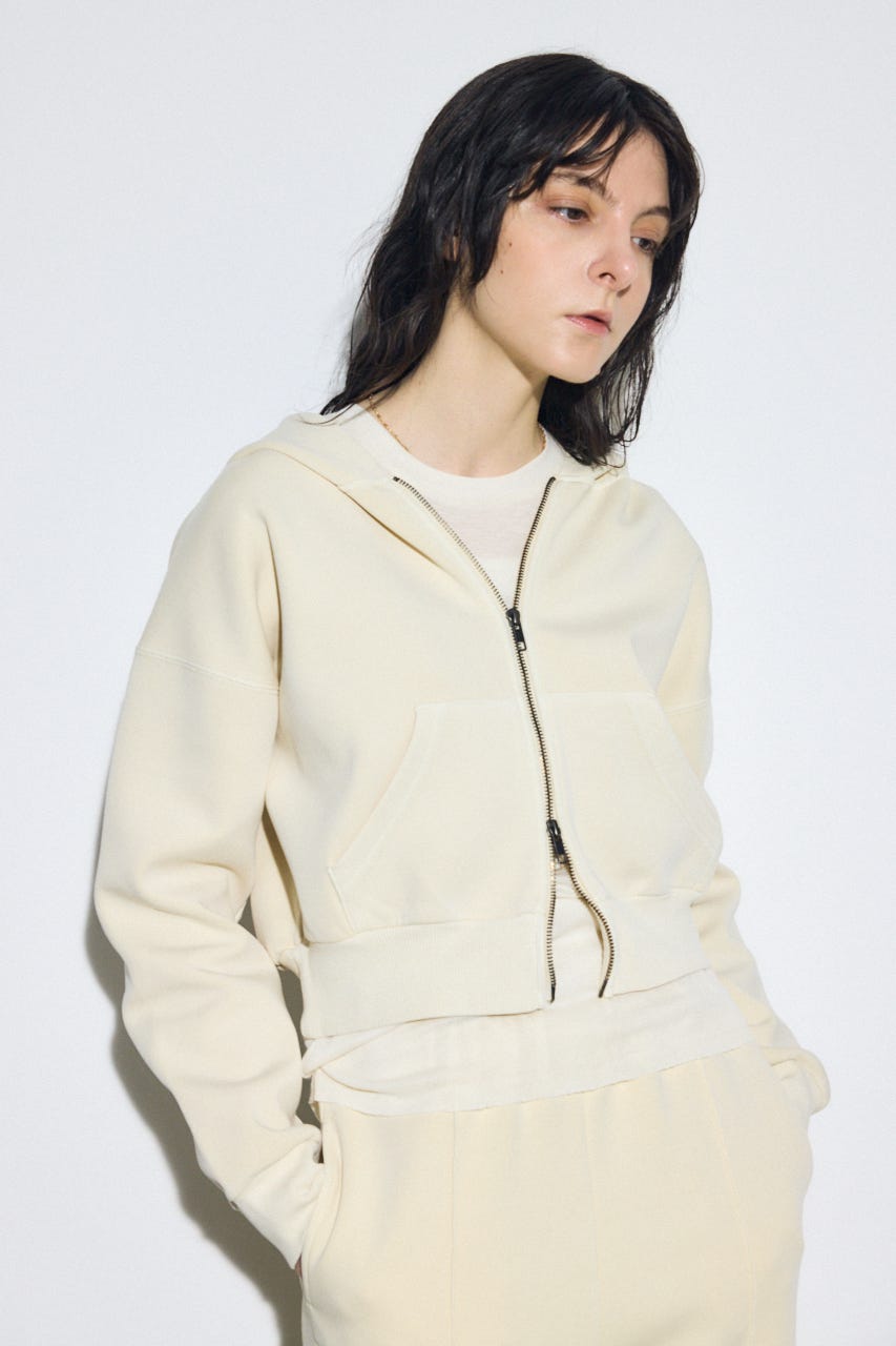 ピグメントダブルジップフーディー IVOY FREE