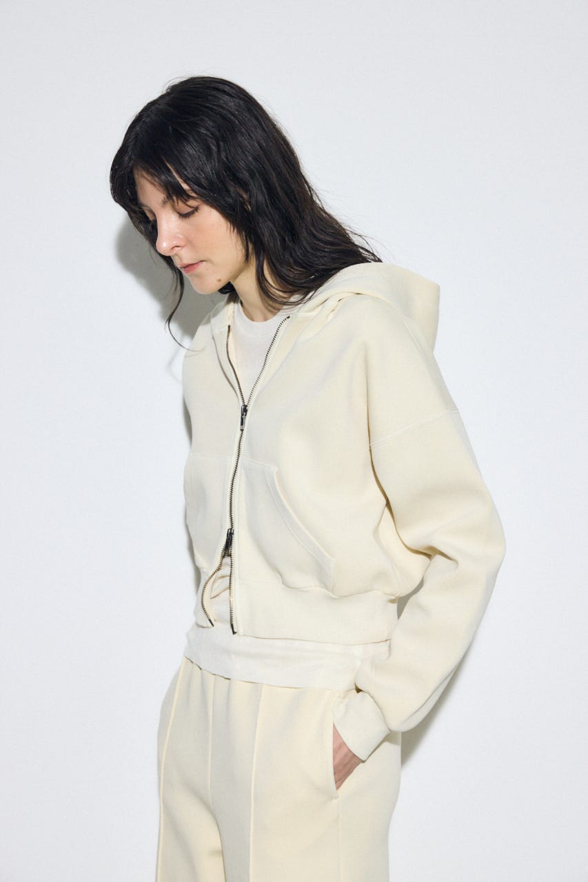 ピグメントダブルジップフーディー IVOY FREE