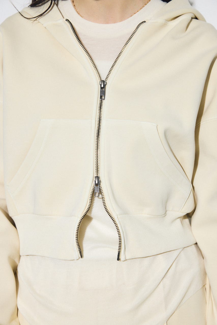 ピグメントダブルジップフーディー IVOY FREE