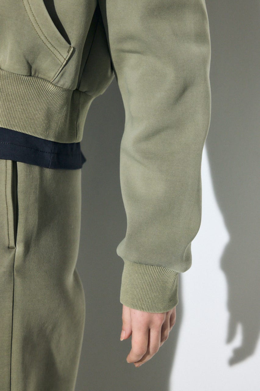 ピグメントダブルジップフーディー KHA FREE