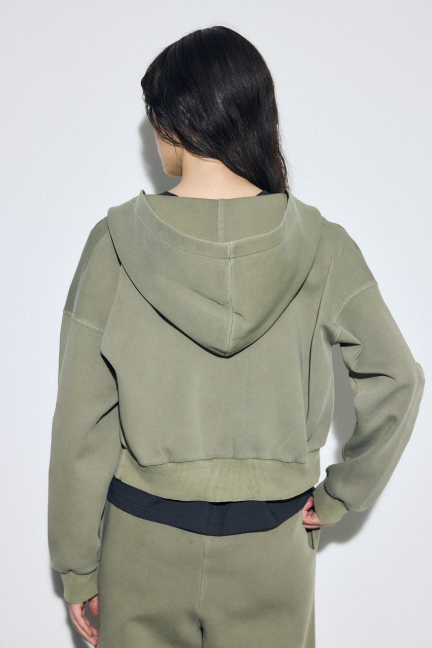 ピグメントダブルジップフーディー KHA FREE