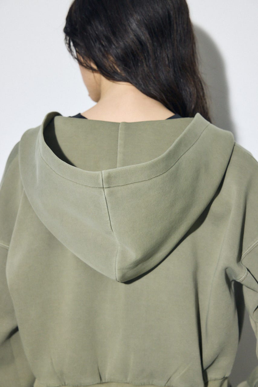 ピグメントダブルジップフーディー KHA FREE