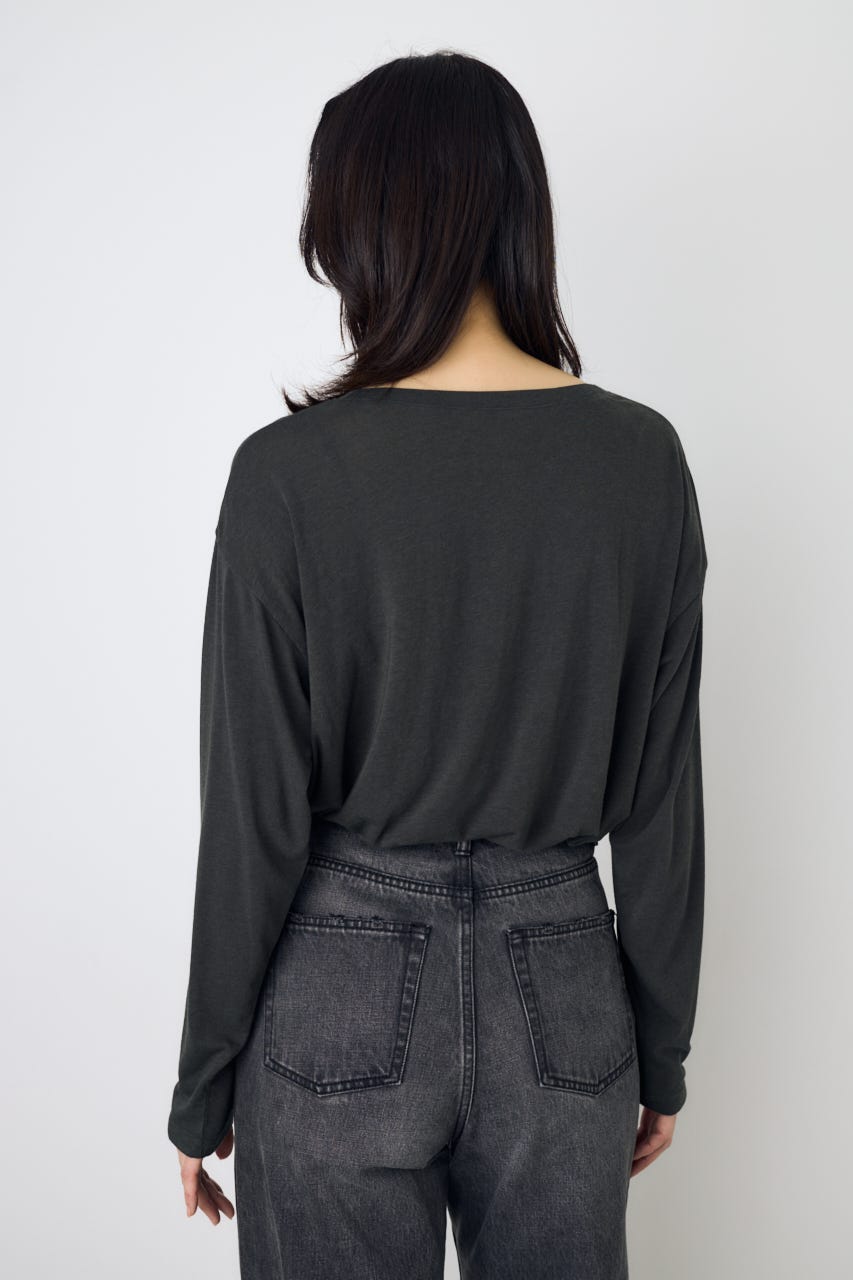 シアーカットトップス L/BLK FREE