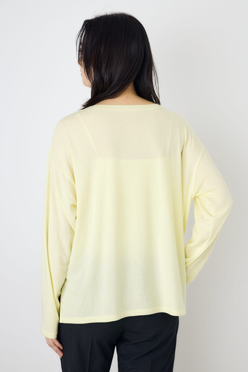 シアーカットトップス L/YEL FREE