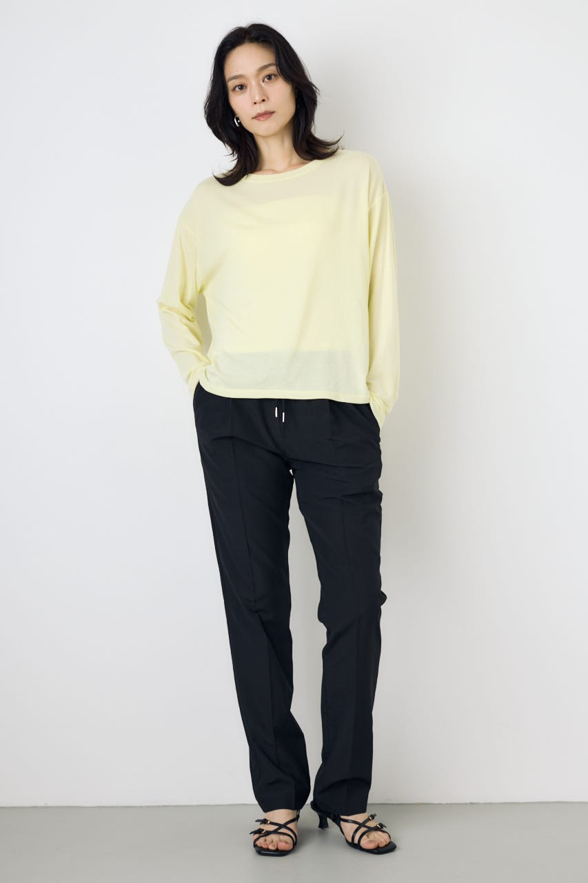 シアーカットトップス L/YEL FREE