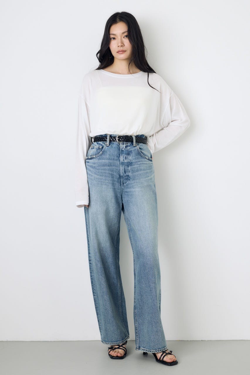 シアーカットトップス O/WHT FREE