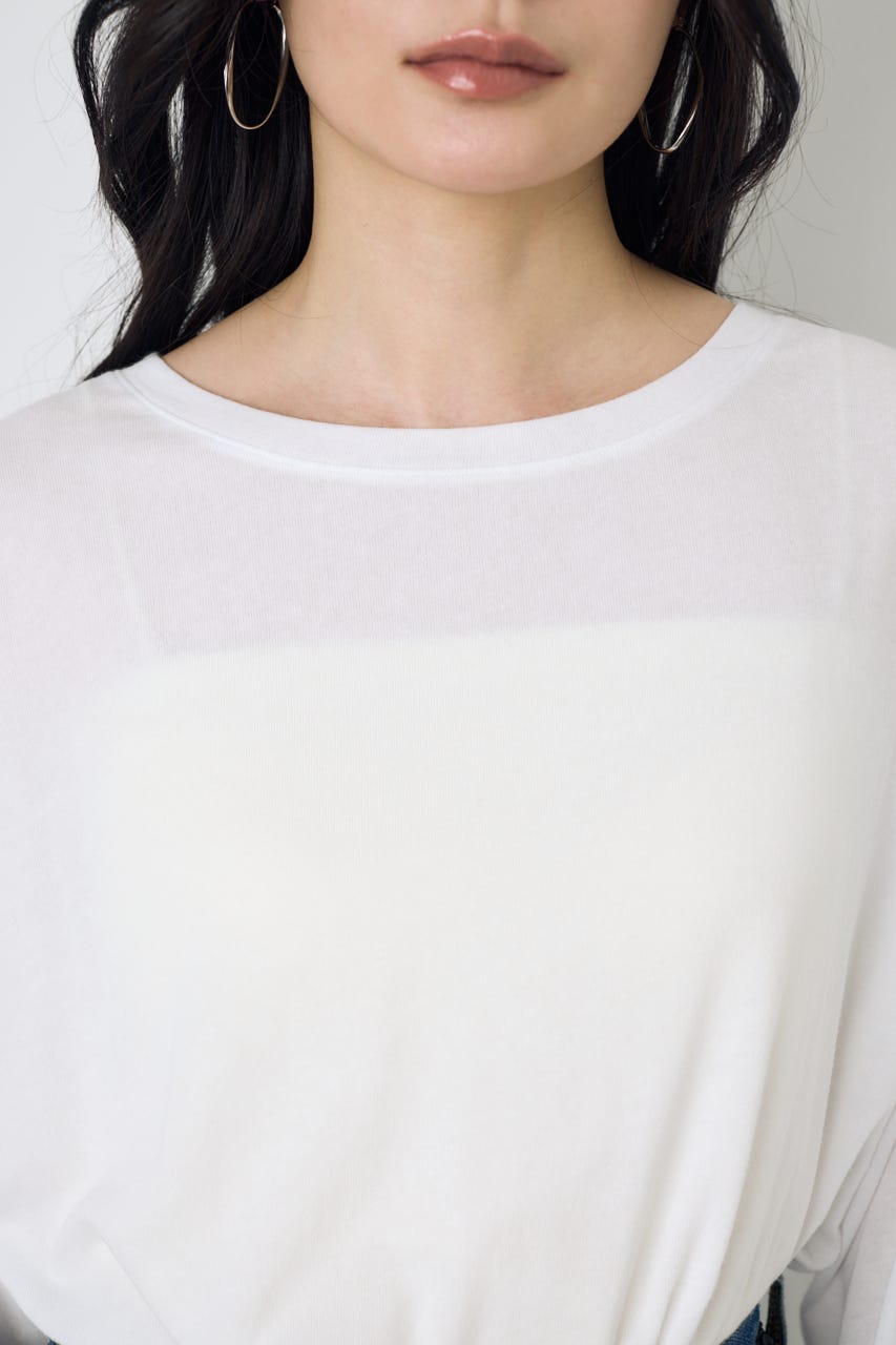 シアーカットトップス O/WHT FREE