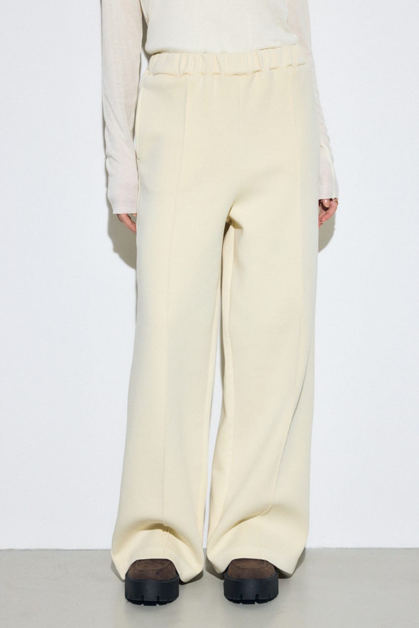 ピグメントピンタックワイドパンツ IVOY M