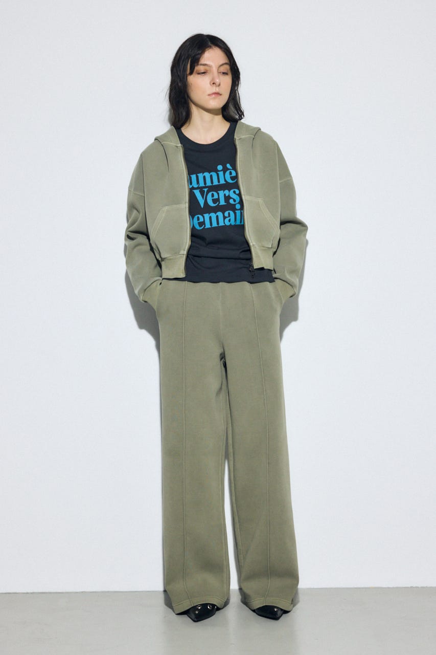 ピグメントピンタックワイドパンツ KHA S