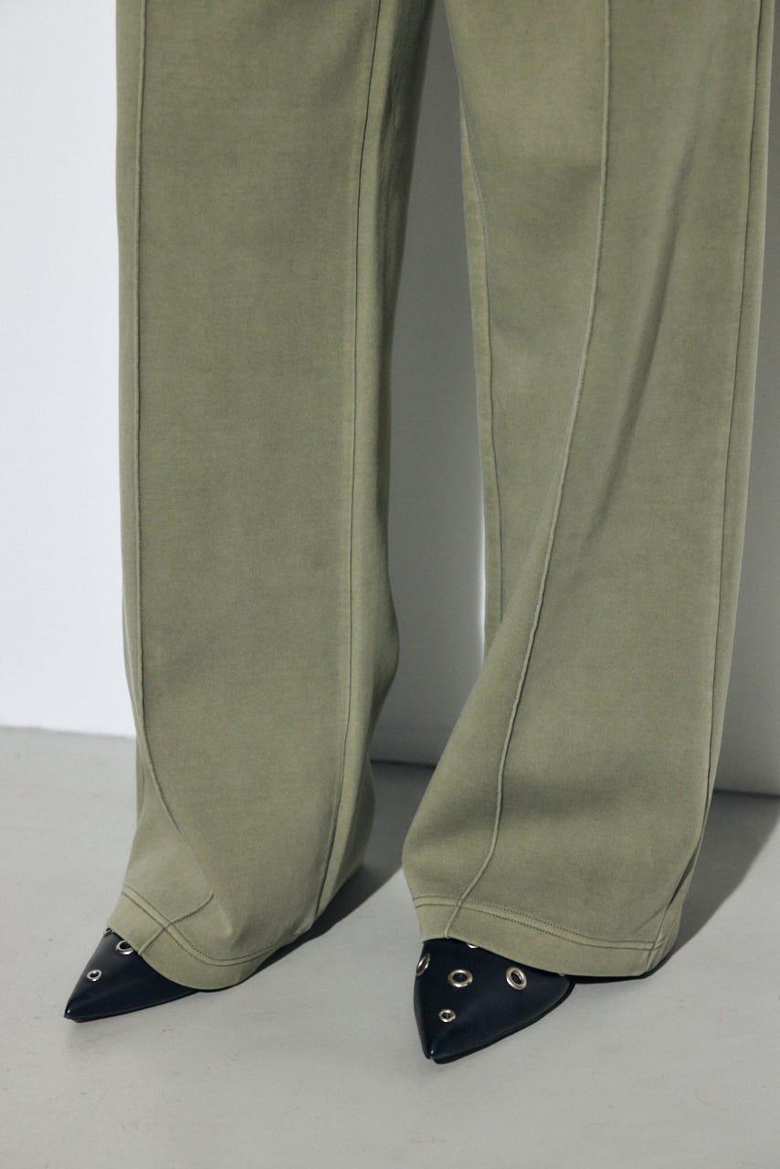 ピグメントピンタックワイドパンツ KHA S