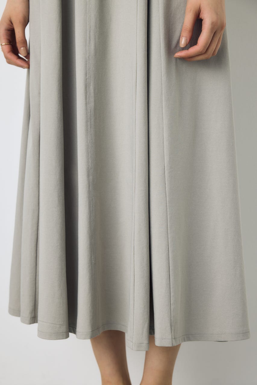 ステッチフレアカットワンピース L/GRY M