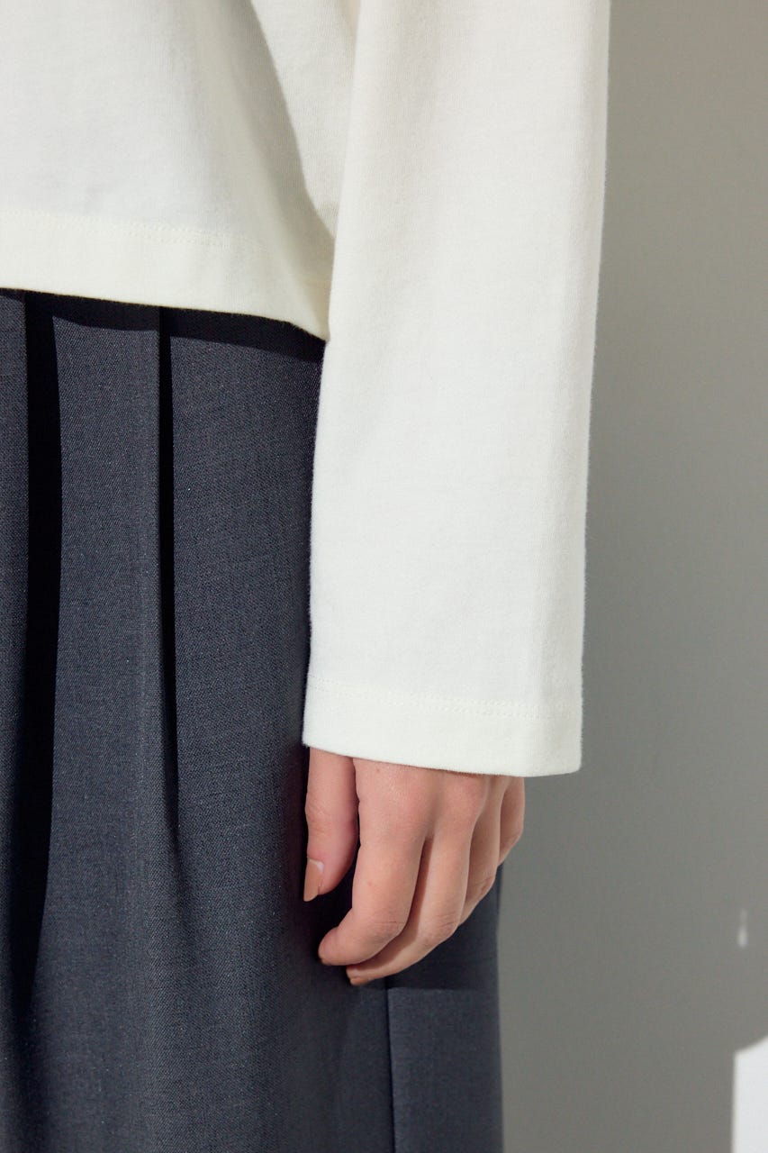 NOT FROMロゴロングTシャツ O/WHT S