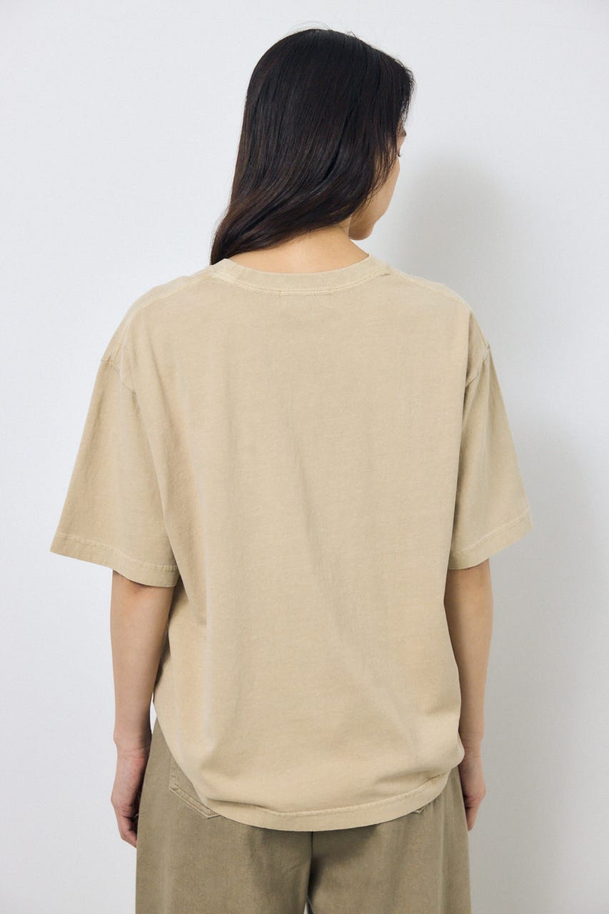 NACピグメントプリントTシャツ BEG FREE