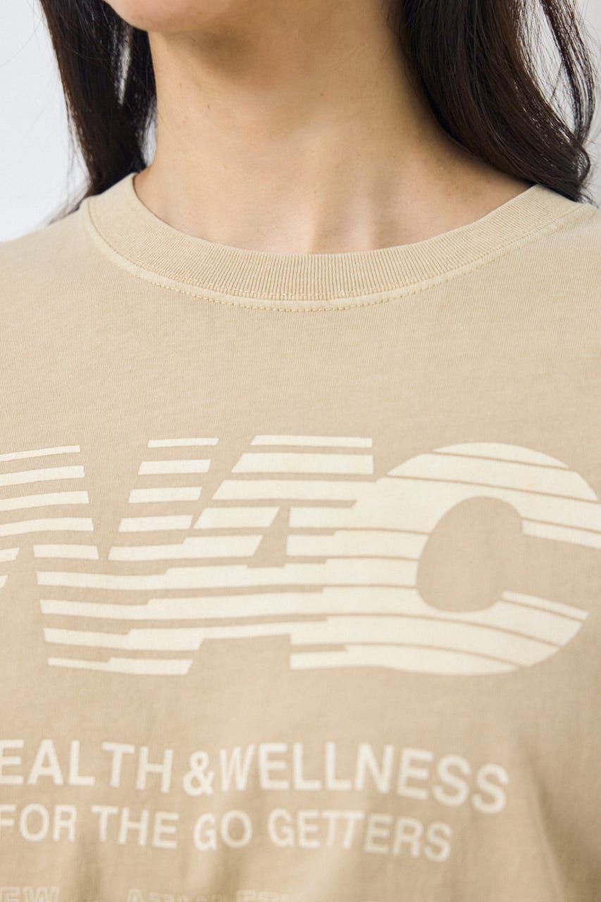 NACピグメントプリントTシャツ BEG FREE