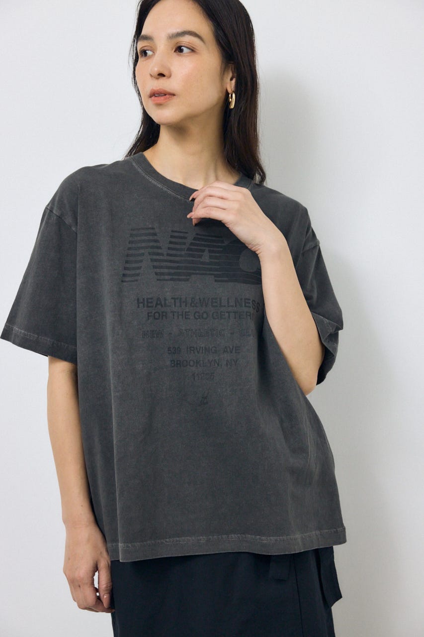NACピグメントプリントTシャツ L/BLK FREE