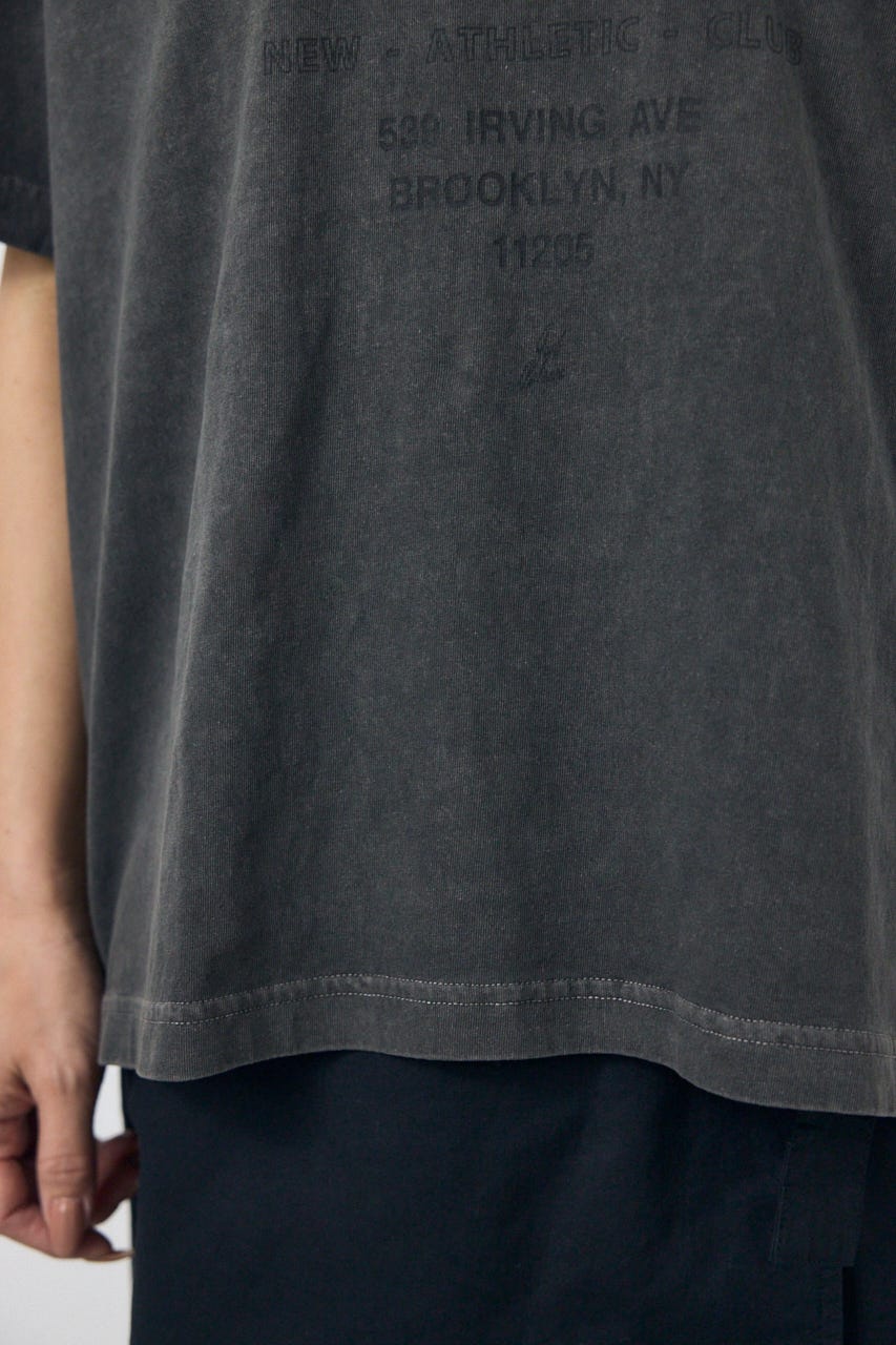 NACピグメントプリントTシャツ L/BLK FREE