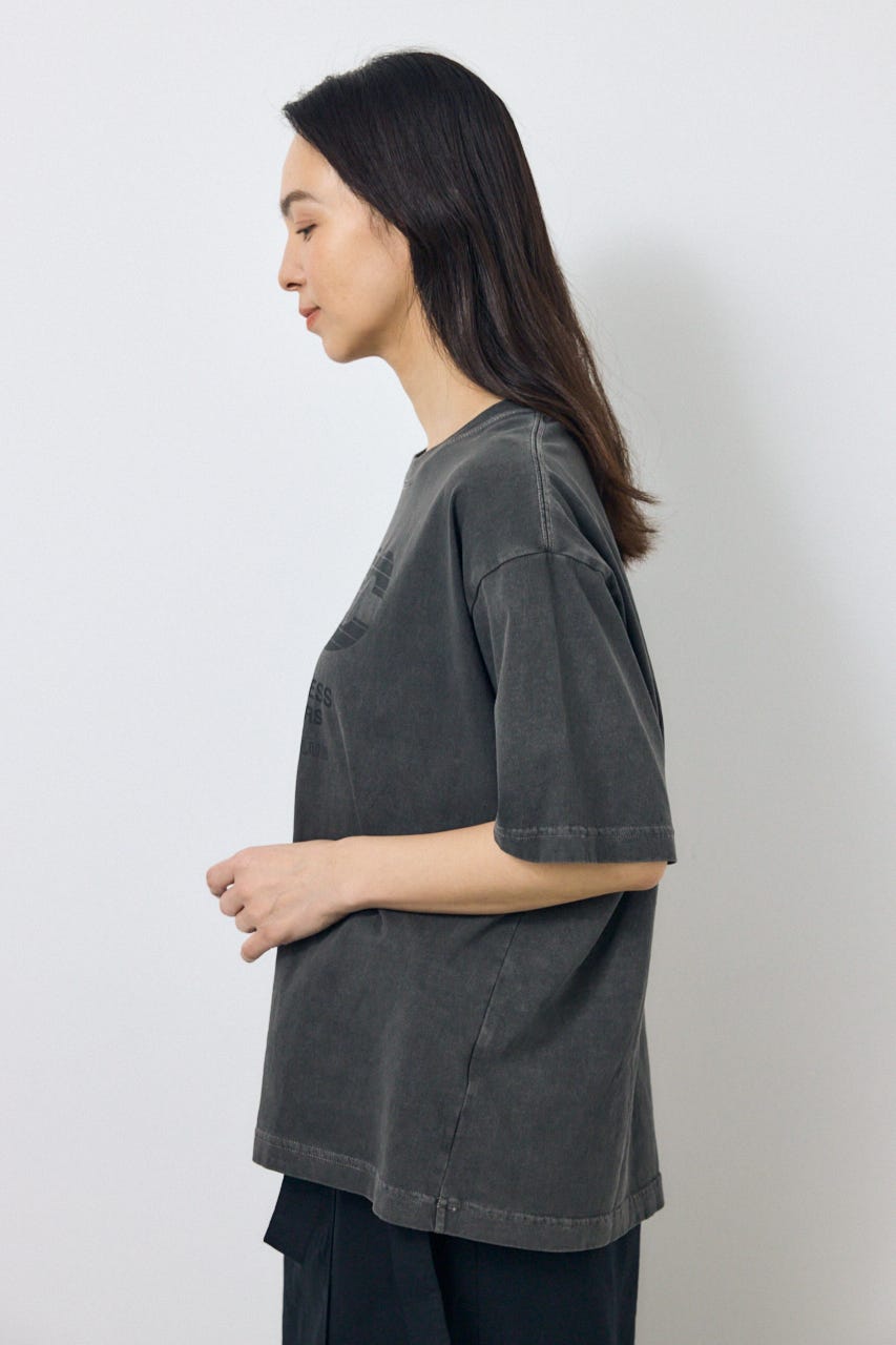 NACピグメントプリントTシャツ L/BLK FREE