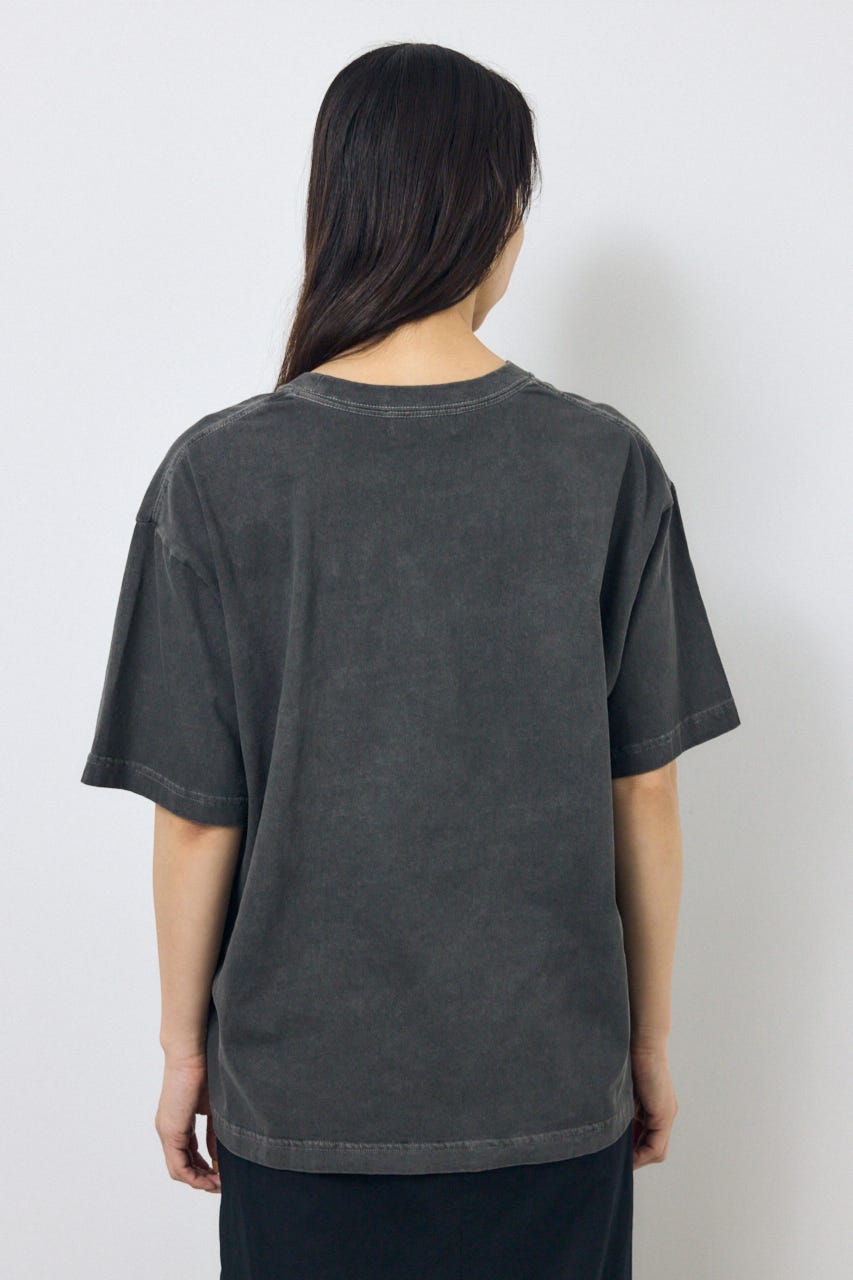 NACピグメントプリントTシャツ L/BLK FREE