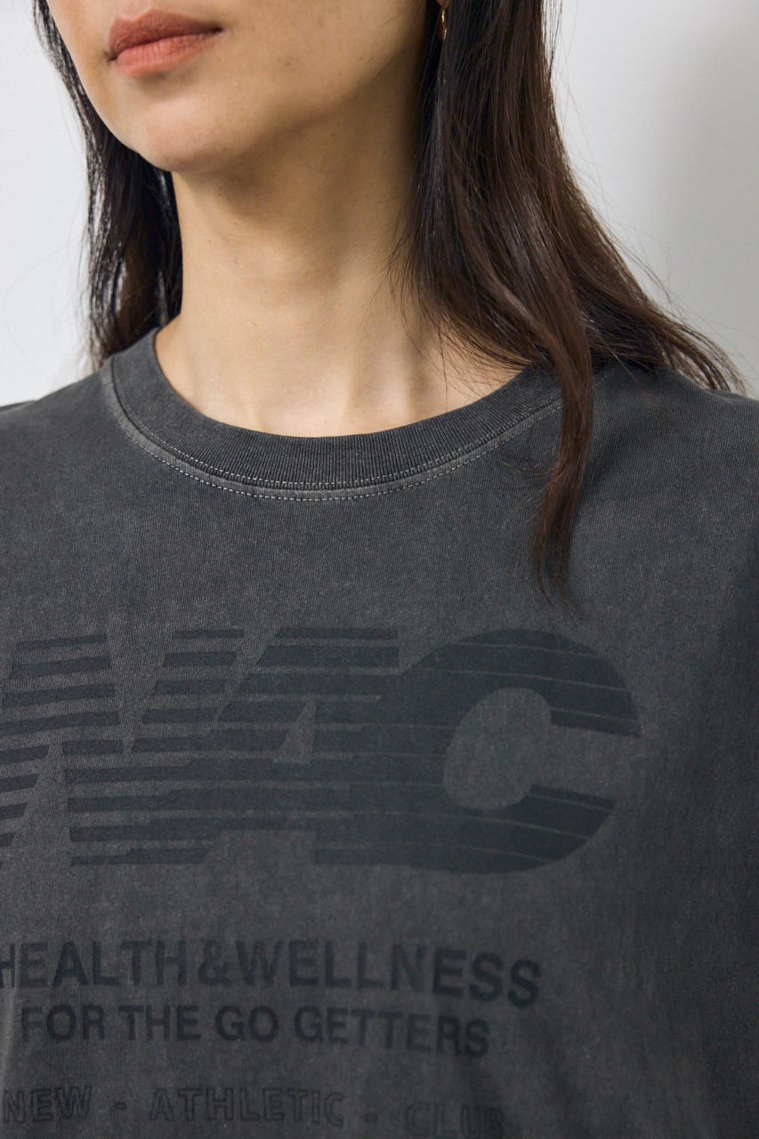 NACピグメントプリントTシャツ L/BLK FREE