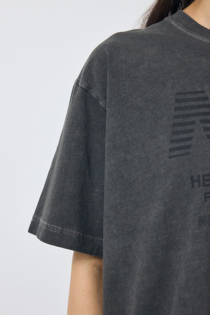 NACピグメントプリントTシャツ L/BLK FREE
