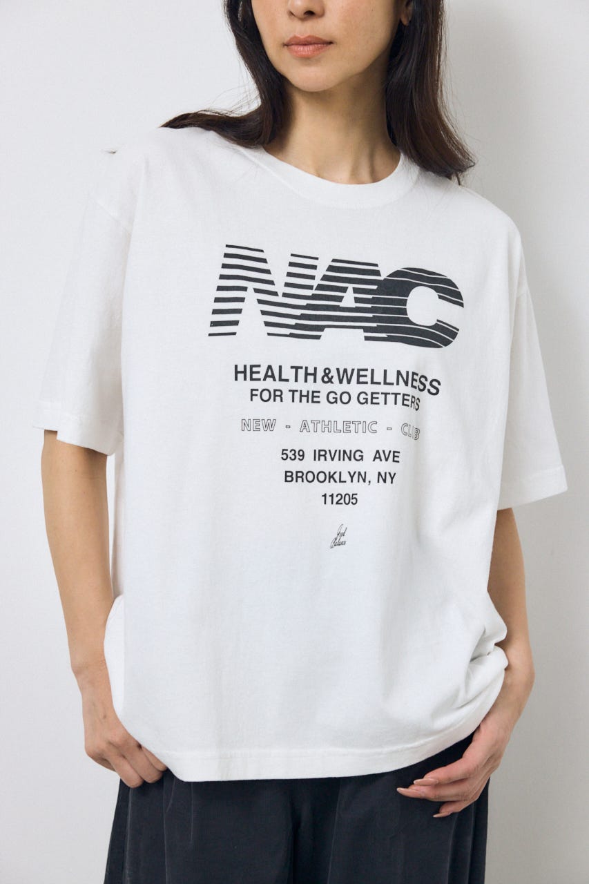NACピグメントプリントTシャツ O/WHT FREE
