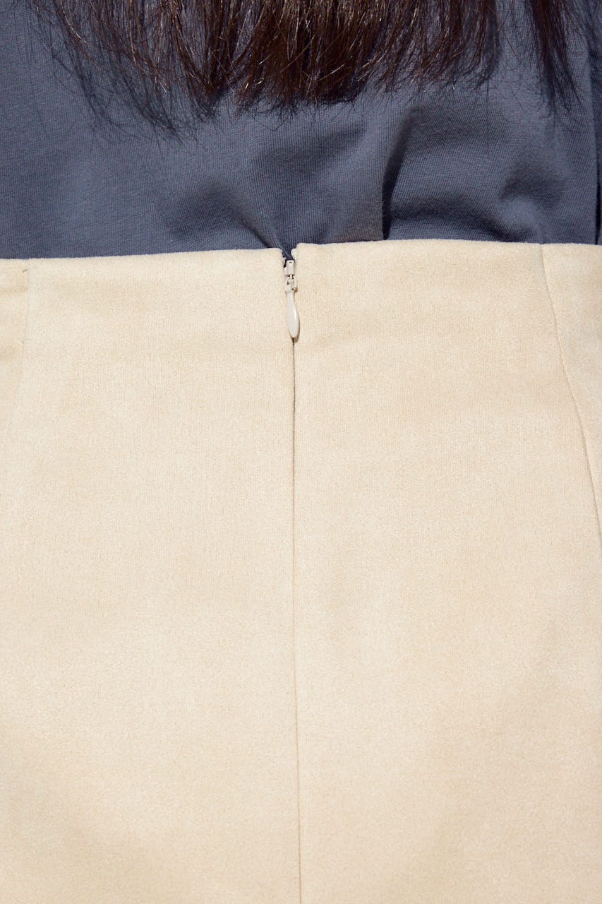 フェイクスエードタックスカート IVOY S