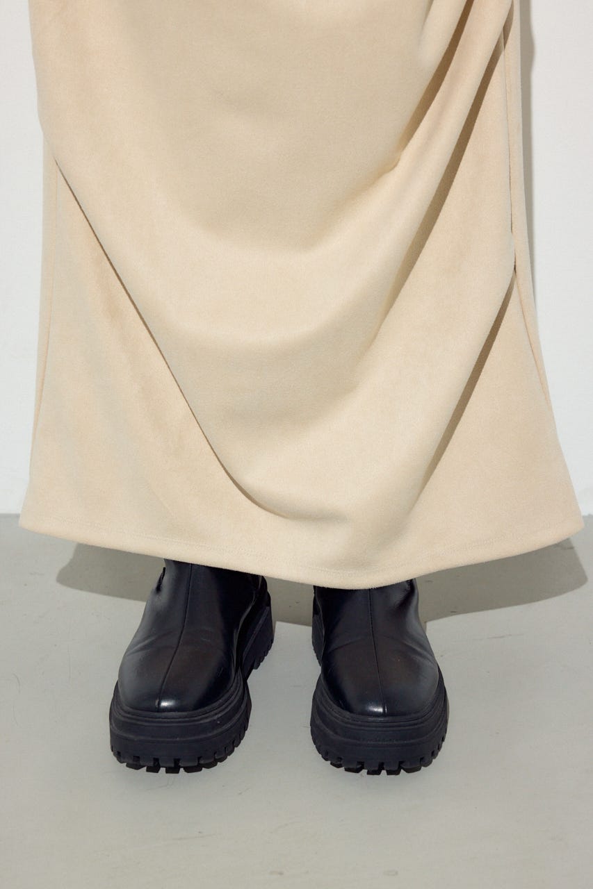 フェイクスエードタックスカート IVOY S