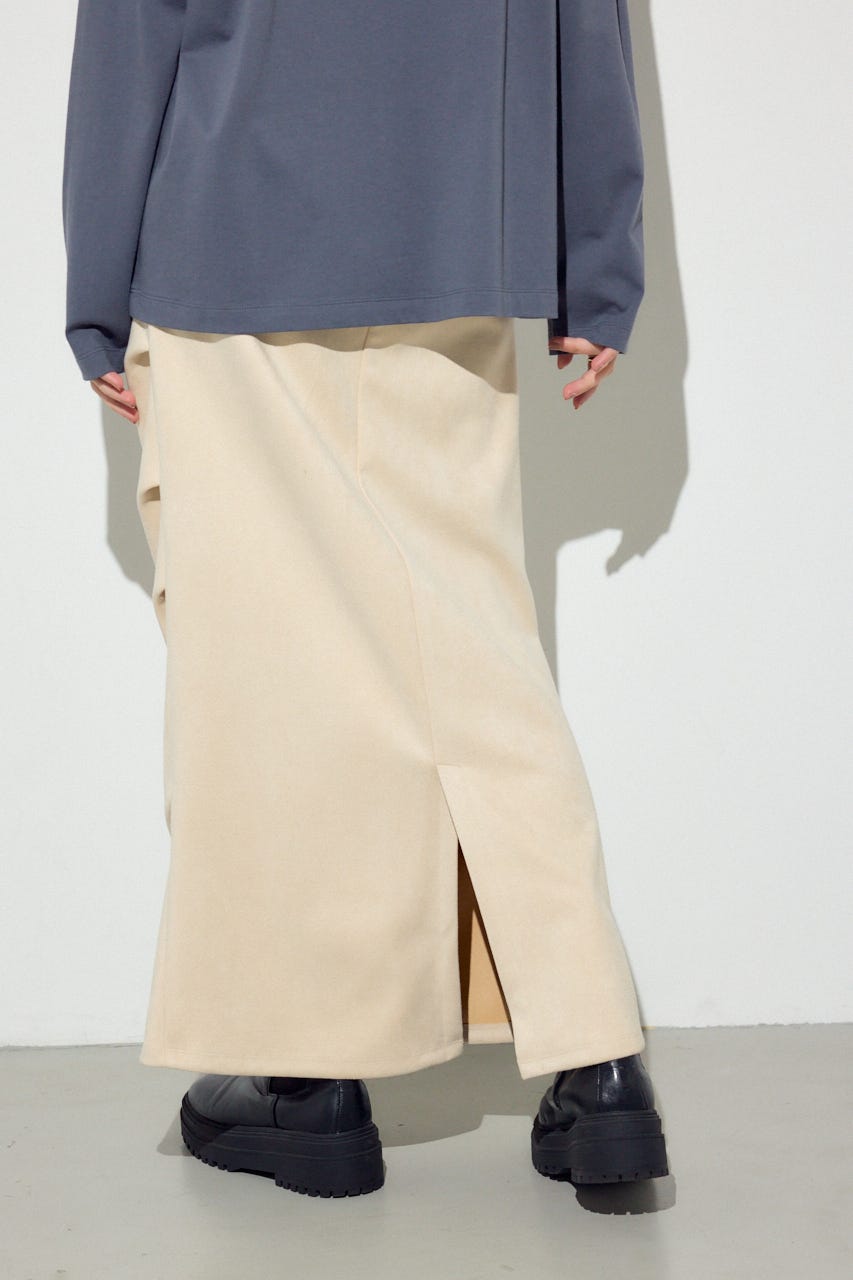 フェイクスエードタックスカート IVOY S