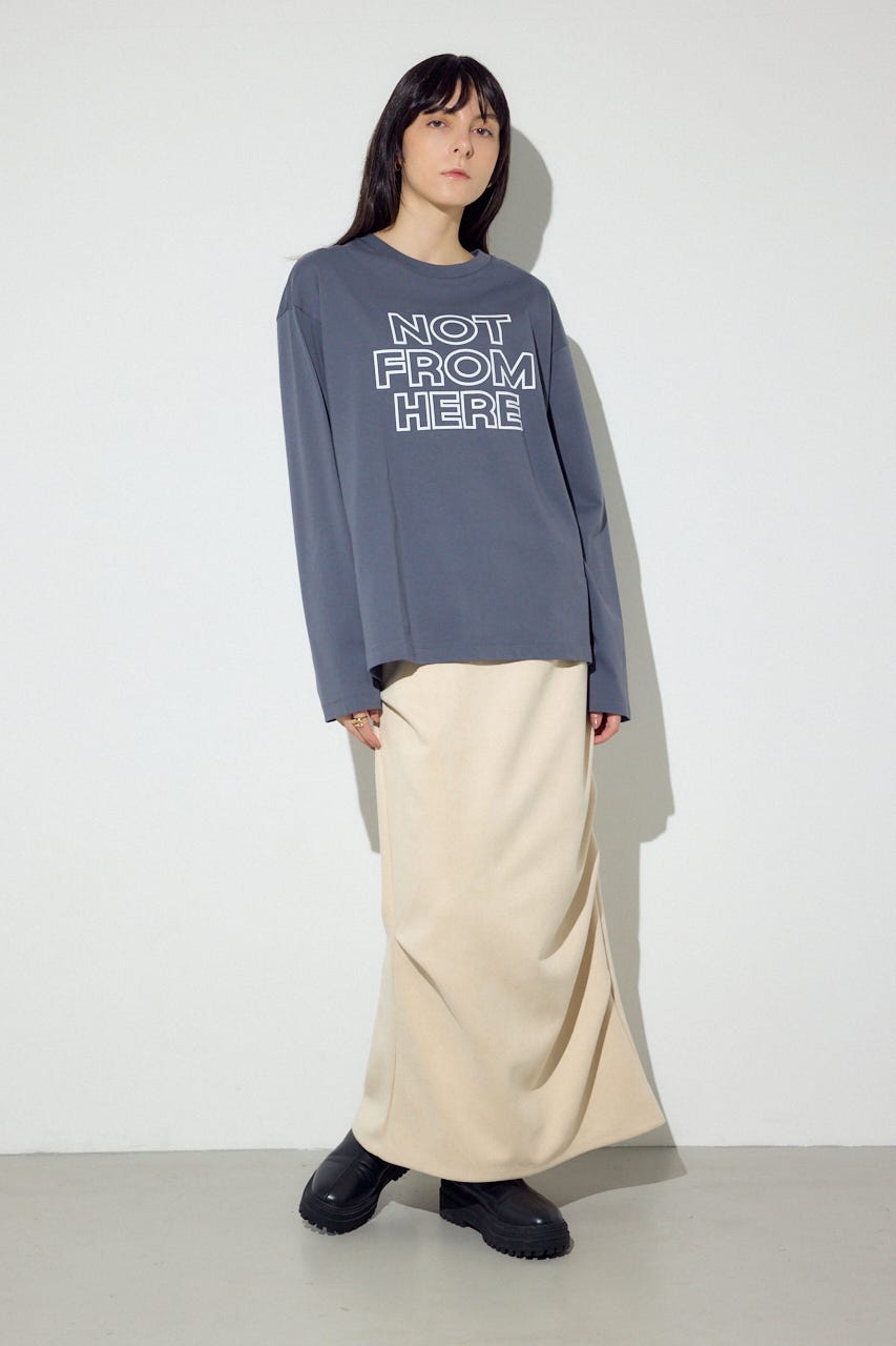 フェイクスエードタックスカート IVOY S