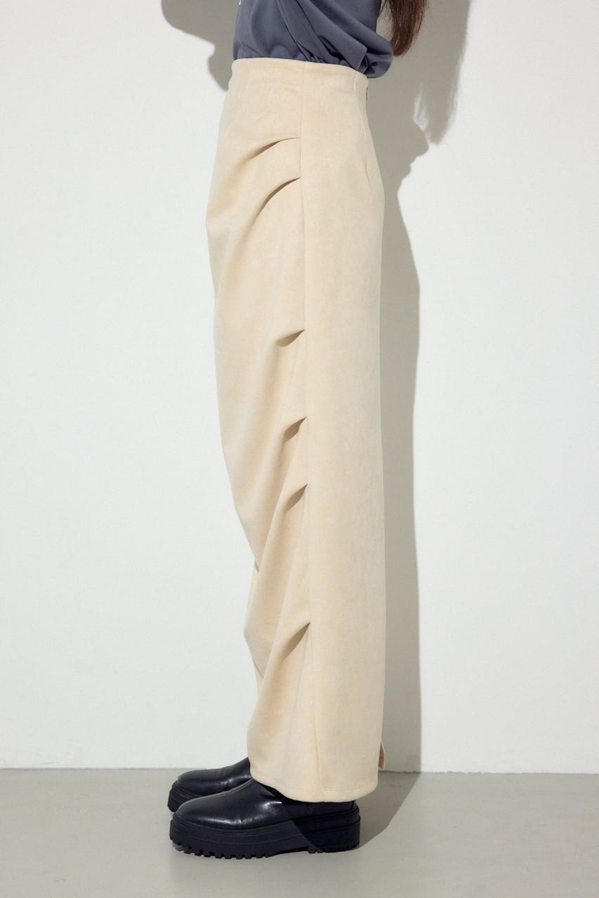 フェイクスエードタックスカート IVOY S