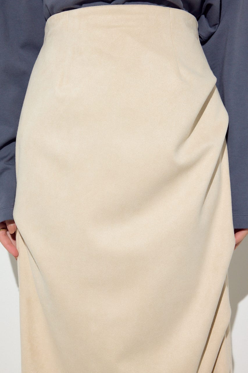 フェイクスエードタックスカート IVOY S