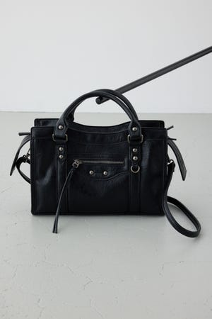 フェイクレザーハンドバッグ