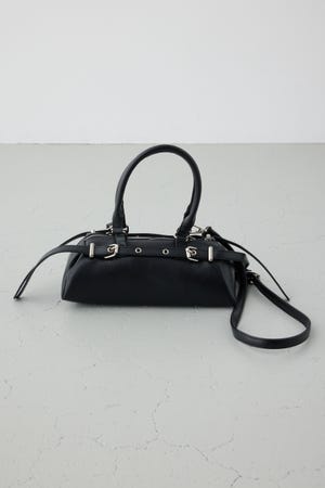 ベルトデザインレクタングルハンドバッグ