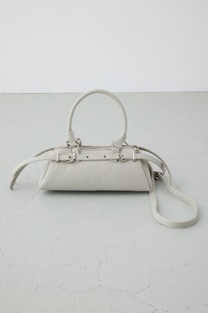 ベルトデザインレクタングルハンドバッグ