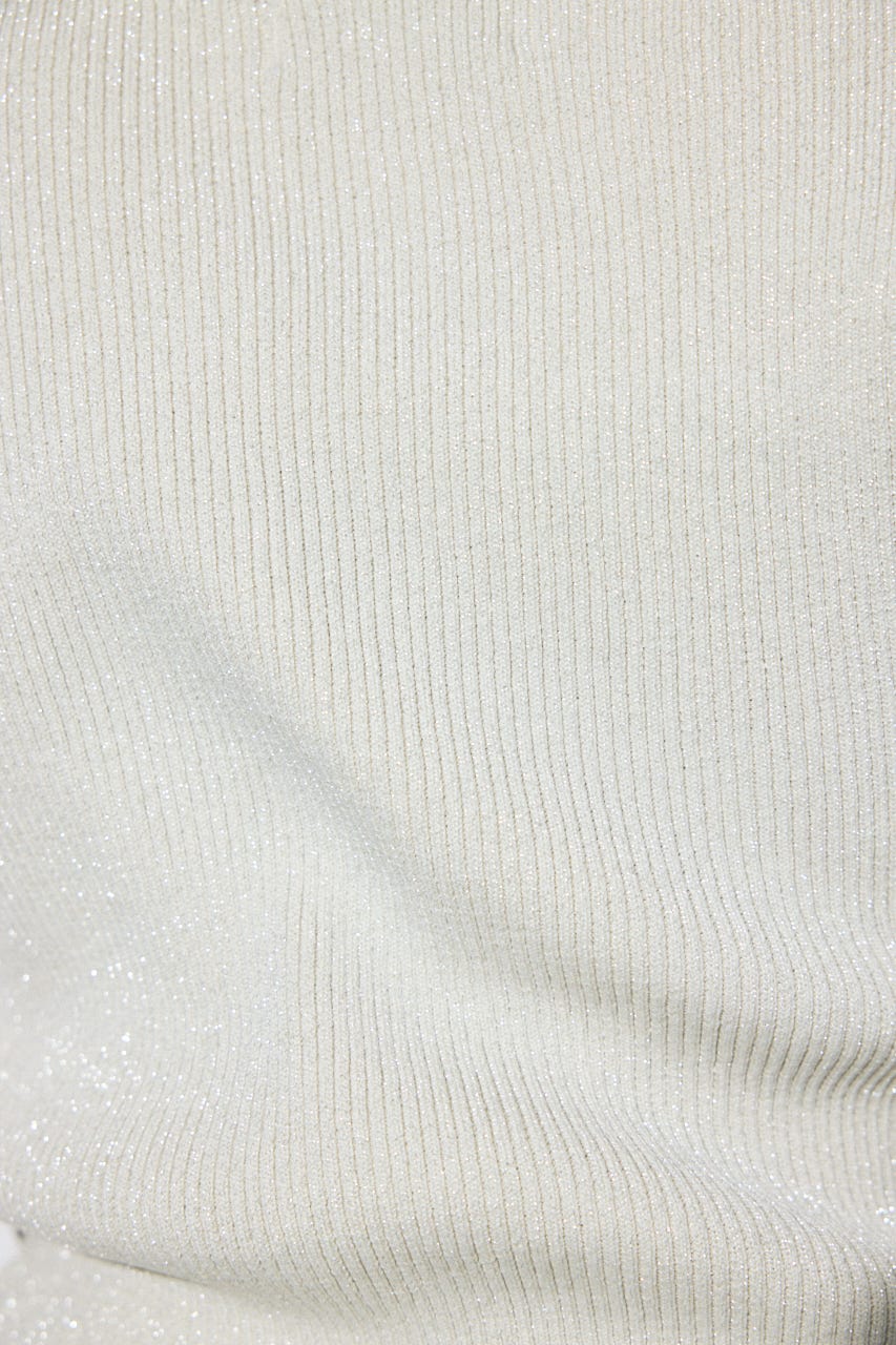 ドレープ長袖ニットトップス SLV FREE