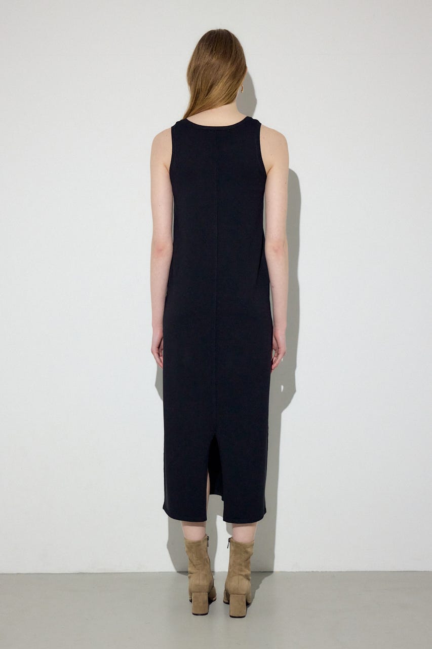 Wジップシャギーカーデセットニットワンピース BLK S