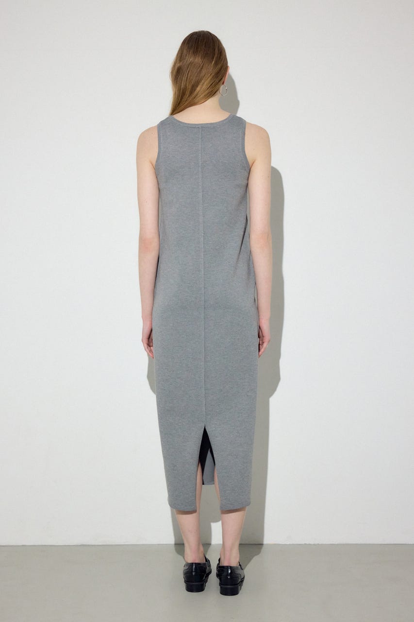 Wジップシャギーカーデセットニットワンピース GRY S