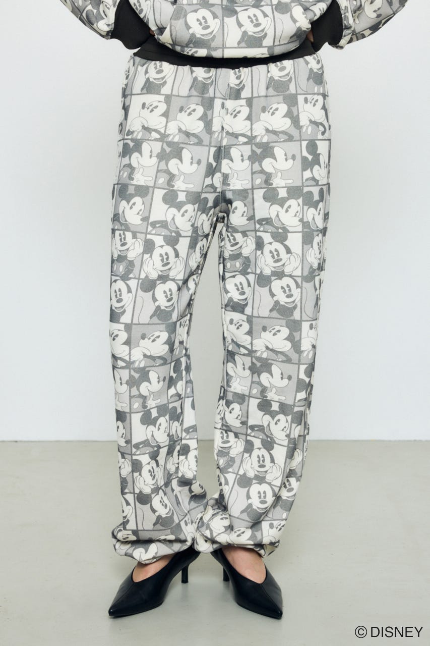 AD総柄グラフィックパンツ / MICKEY BLK M