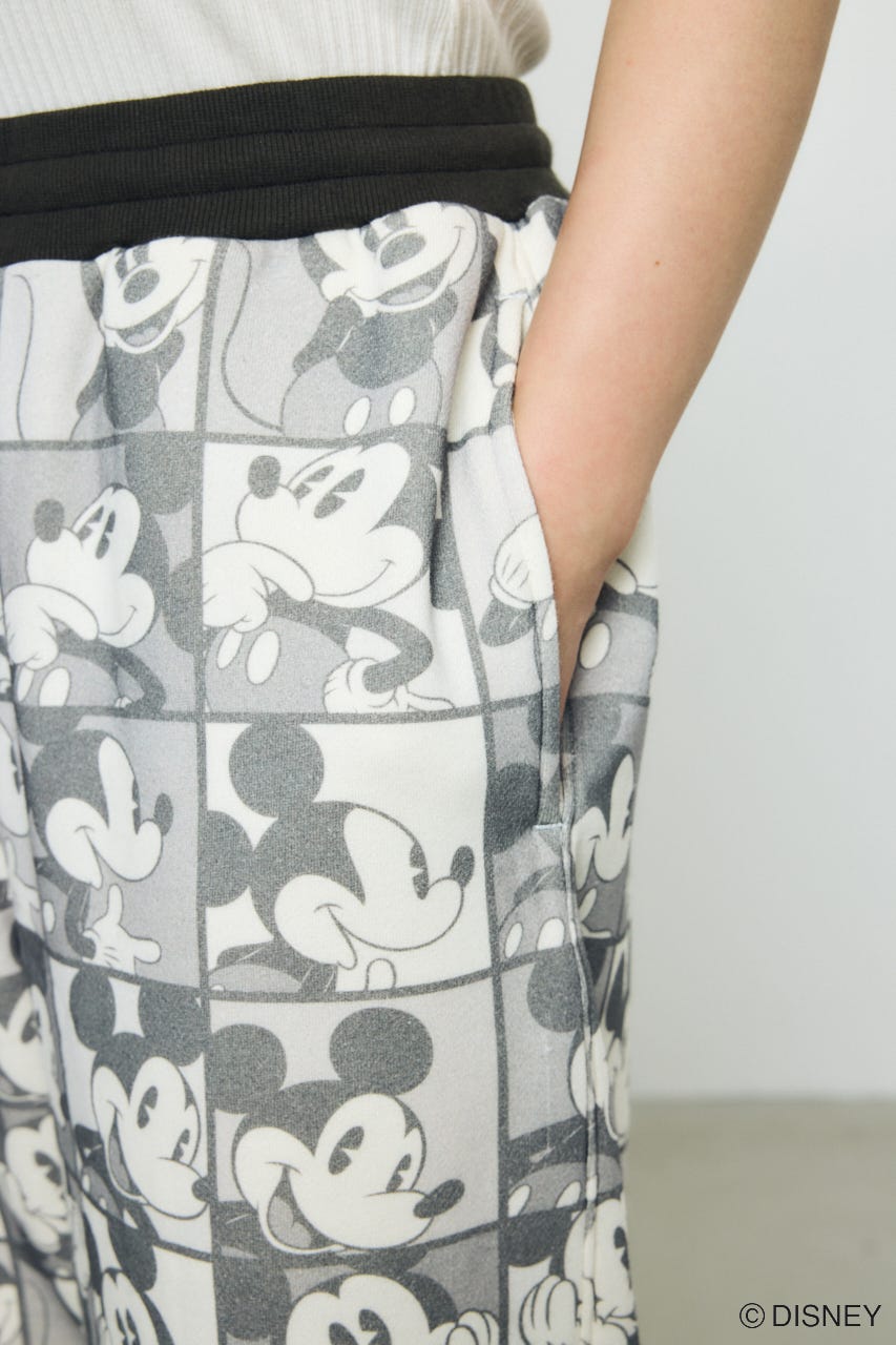 AD総柄グラフィックパンツ / MICKEY BLK M