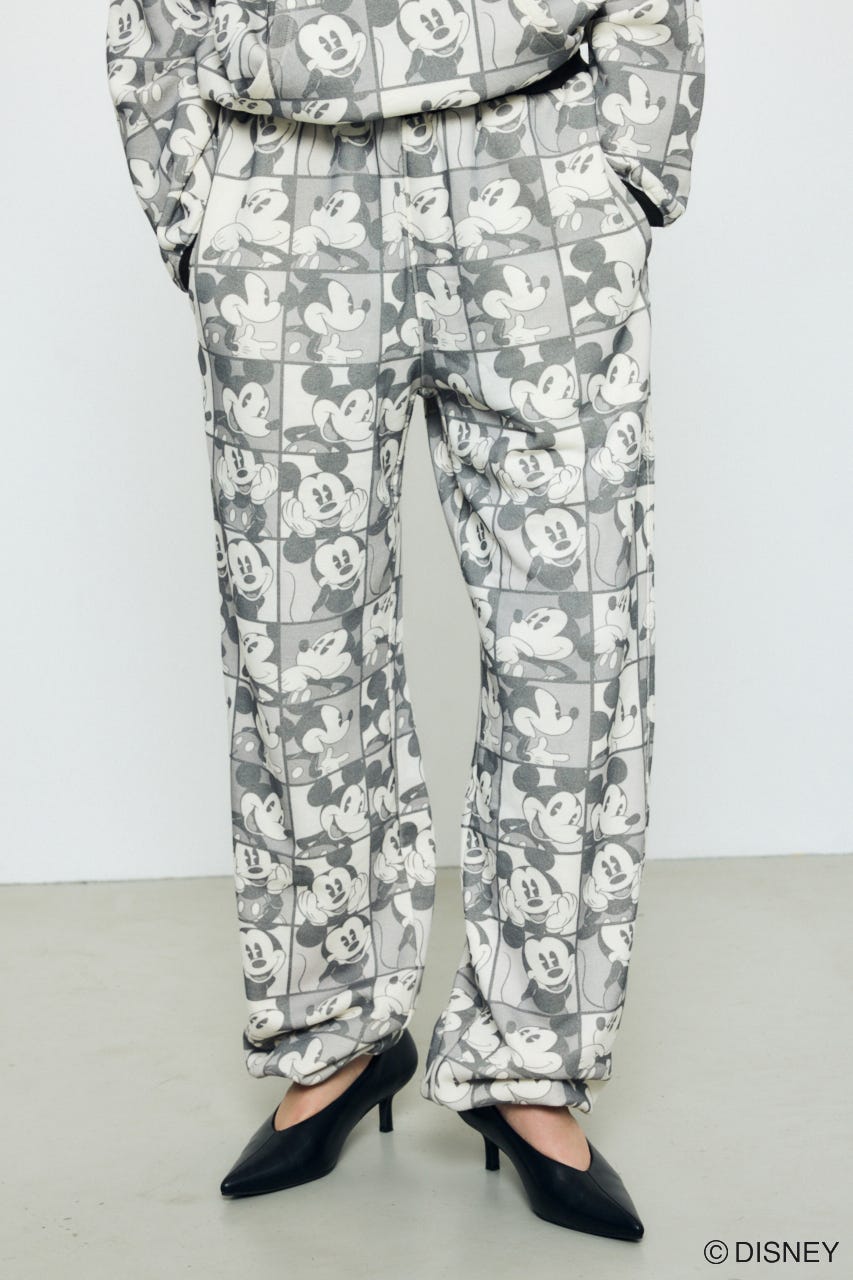 AD総柄グラフィックパンツ / MICKEY BLK M