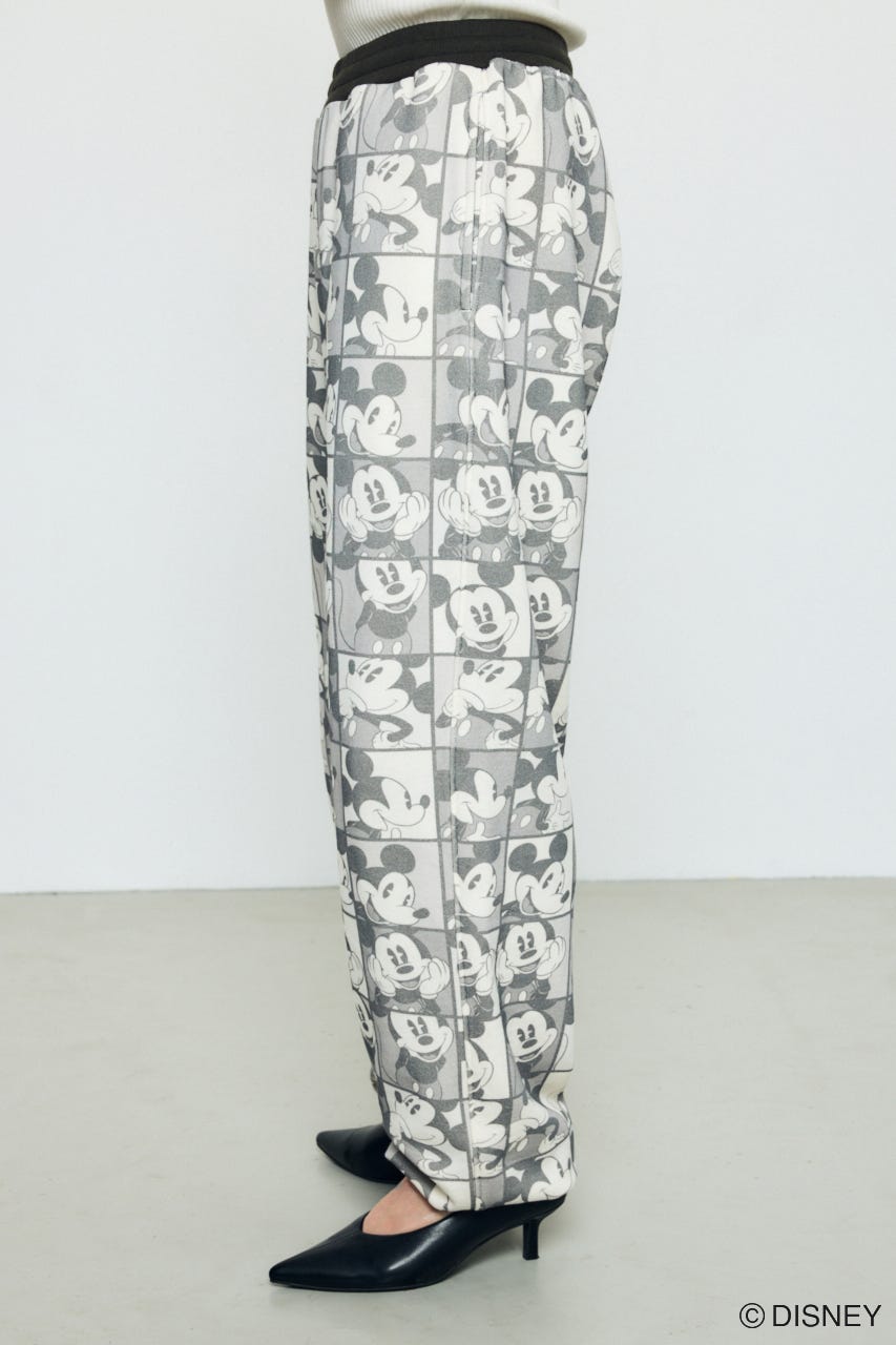 AD総柄グラフィックパンツ / MICKEY BLK M