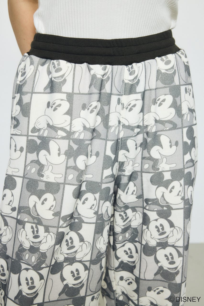 AD総柄グラフィックパンツ / MICKEY BLK M