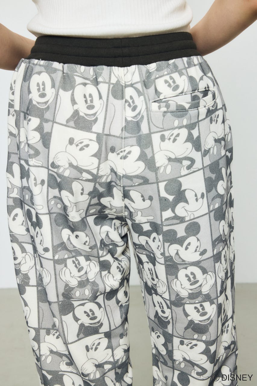 AD総柄グラフィックパンツ / MICKEY BLK M