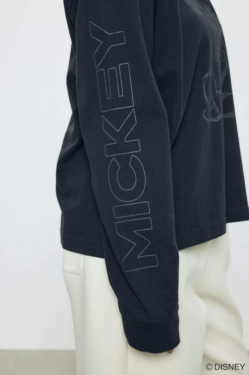 ADスケッチプリントロンT / MICKEY BLK M