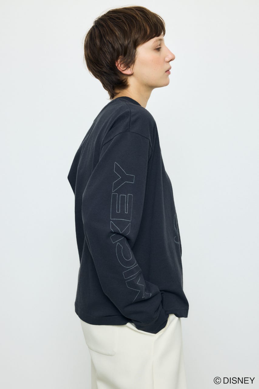 ADスケッチプリントロンT / MICKEY BLK M