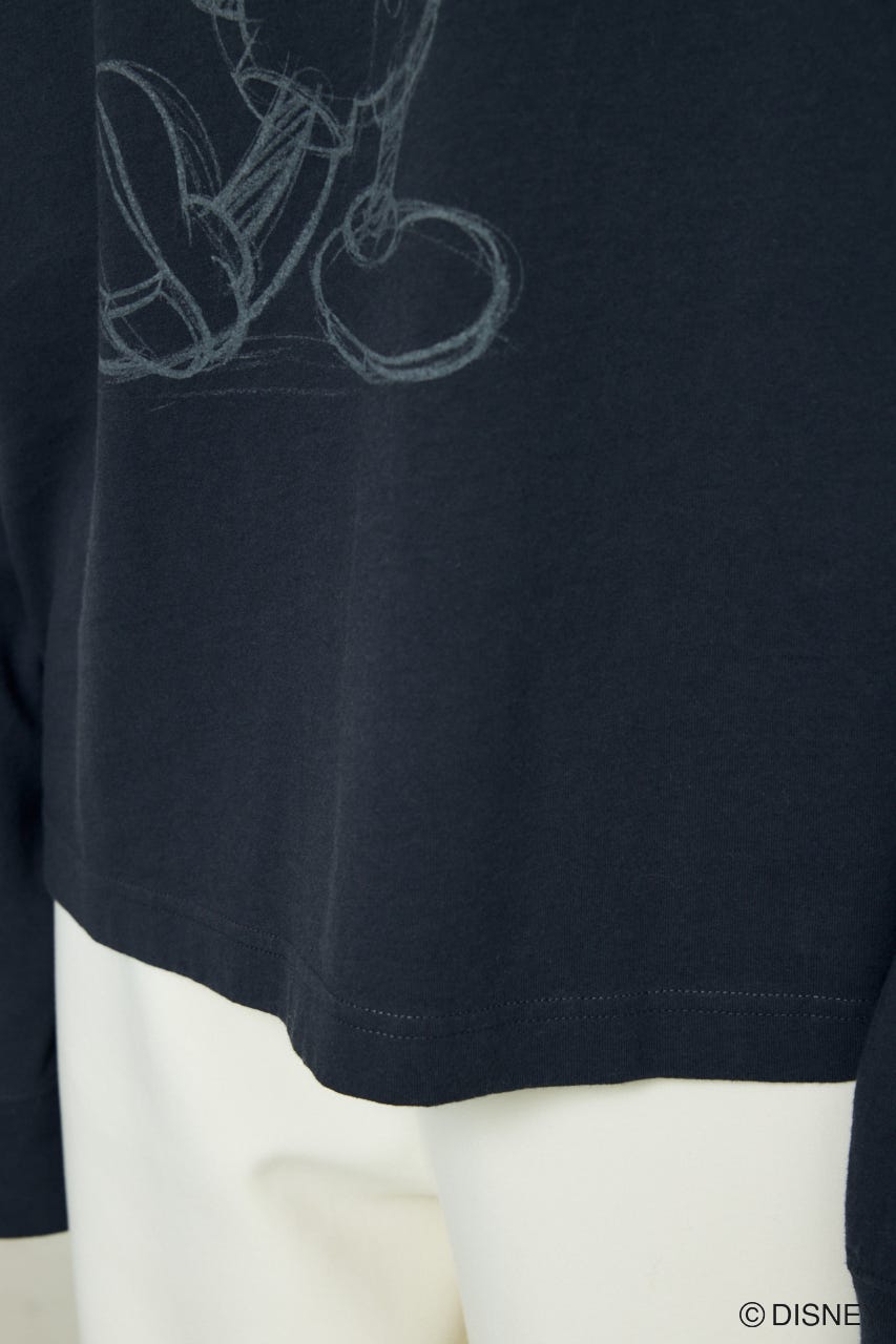 ADスケッチプリントロンT / MICKEY BLK M