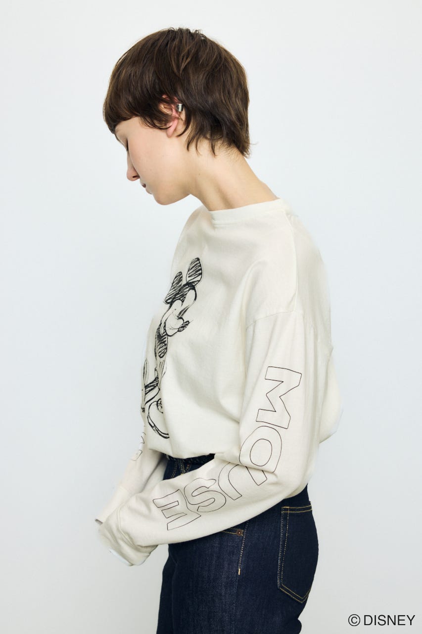 ADスケッチプリントロンT / MICKEY O/WHT M