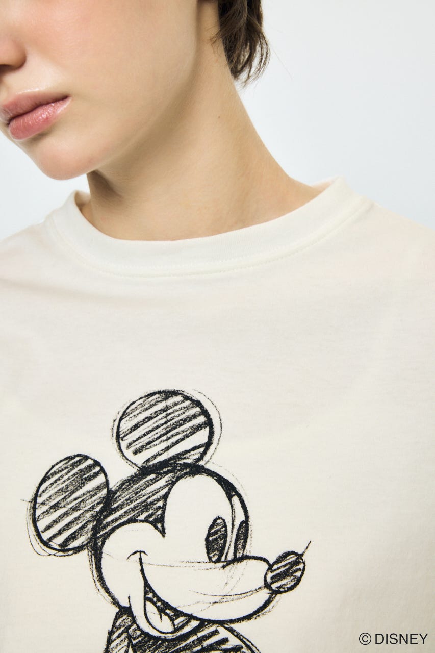 ADスケッチプリントロンT / MICKEY O/WHT M