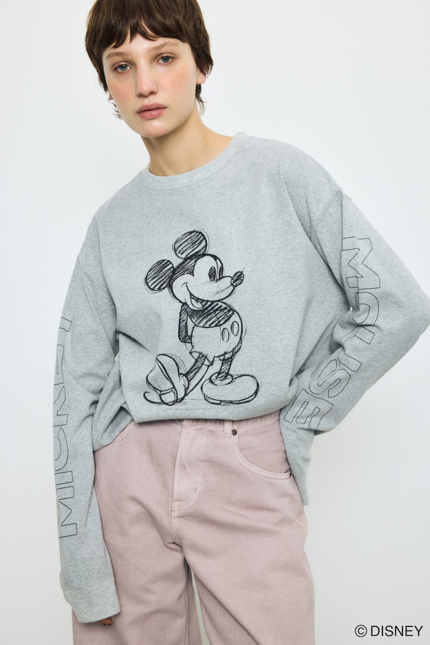 ADスケッチプリントロンT / MICKEY T.GRY M